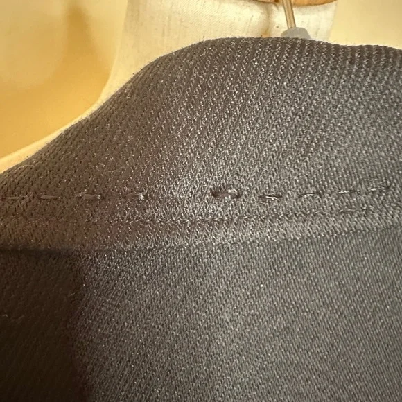 Men's Black Double-Breasted Peacoat w/Skull buttons & sweatshirt lining - Picture 8 of 12